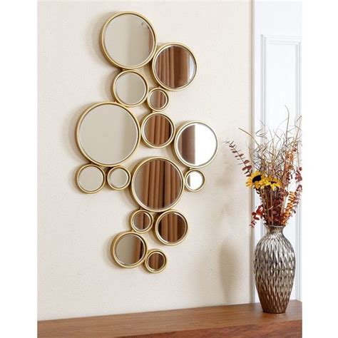 Abbyson Living Danby Circles Wall Mirror ($134) liked on Polyvore featuring home, home decor ...