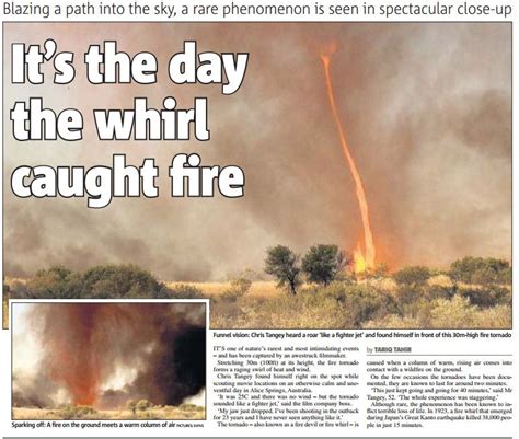 Terrifying fire tornado in Australia | Fire tornado, Fighter jets, Phenomena