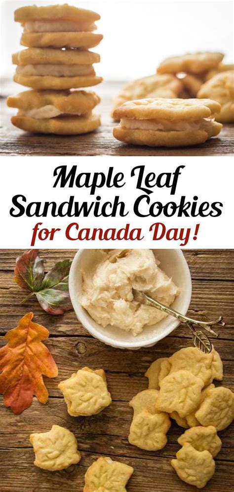 Maple Leaf Sandwich Cookies Celebrating #Canada150 in 2021 | Cookie recipes homemade, Cookie bar ...