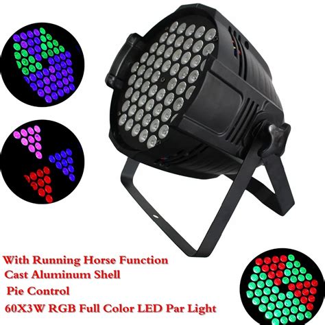 2018 New Arrival 8 Unit LED Par Light 60X3W RGB Full Color LED Par Cans ...