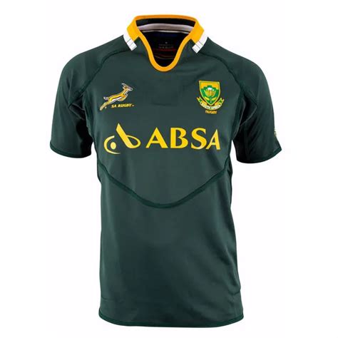 South Africa Rugby Jersey Springboks Men Home Pro M/3XL Jersey LOGO ...