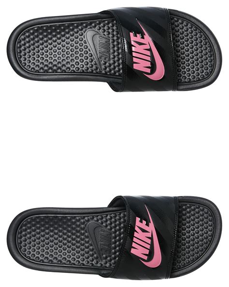 Nike Womens Nike Benassi Slide - Black Pink | SurfStitch