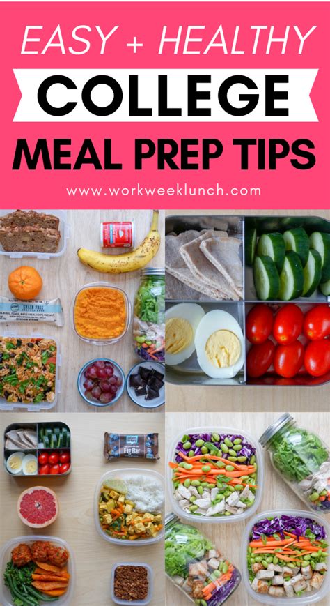 This post contains a huge list of college meal prep tips for students ...