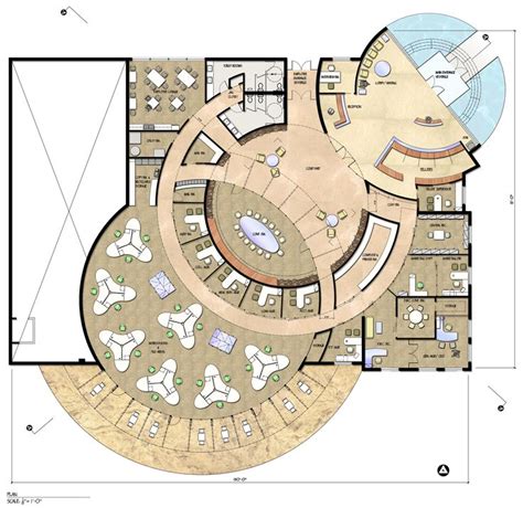 half circle floor plans | Circular Building Floor Plan images | Circular buildings, Exhibition ...