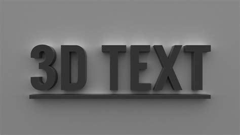 3D Text Effect In Photoshop