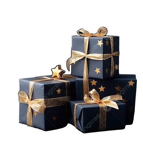 Boxes With Gifts For Christmas And Various Attributes Of Holiday On A ...