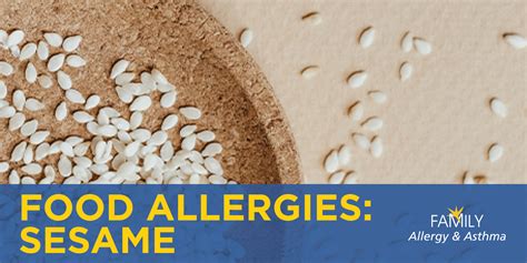 Sesame Allergy - How Common Is A Sesame Allergy? | Family Allergy