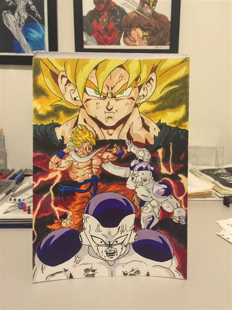 Goku vs Frieza by Artbyaaron on DeviantArt