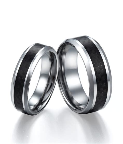 Black Carbon Fiber Inlay Tungsten Carbide Bands by TungstenRepublic on DeviantArt