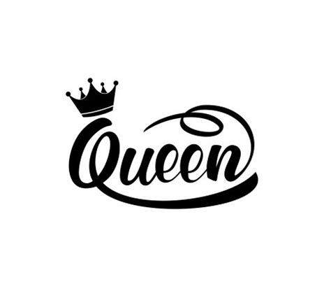 Buy Queen Crown Vinyl Decal Sticker (Black) Online at Low Prices in ...