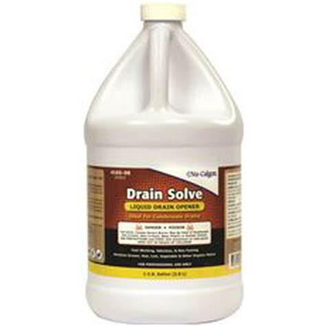 Nu-Calgon Drain Solve Liquid Drain Opener, 1 Gallon, 4 Per Case - Walmart.com - Walmart.com