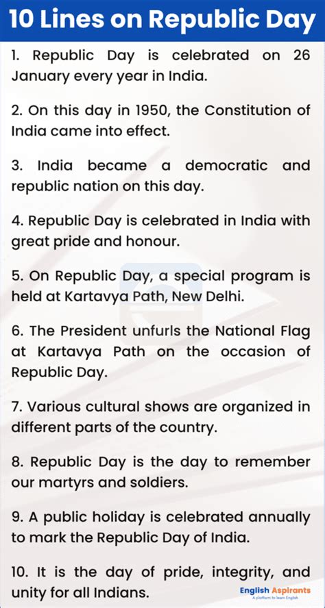 10 Lines on Republic Day of India in English [2025]