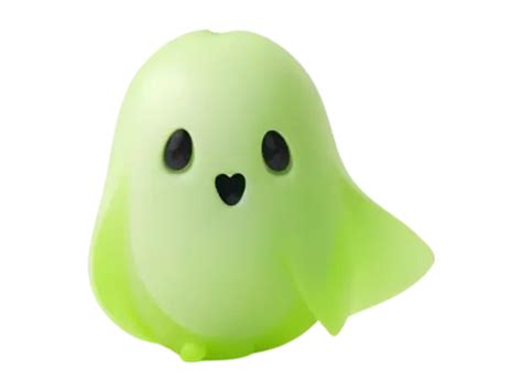 Funny And Cute Lime Color Ghost Vector, Cute Ghost, Ghost, Halloween ...