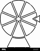 Wheel Of Fortune Lucky Roulette spinning Game Chance Concept Contour  sketch template