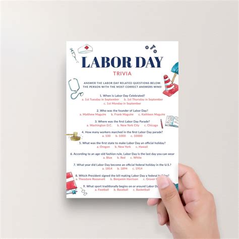 Labor Day Games Printable Fun Labor Day Game Bundle for Family - Etsy