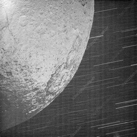 Saturn's moon Iapetus - Stock Image - R400/0084 - Science Photo Library