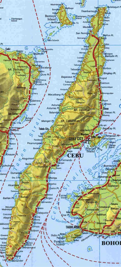 Gateway Philippines 2014: Map of Cebu Island