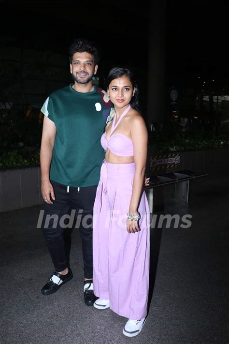 Karan Kundrra and Tejasswi Prakash spotted at the Mumbai airport Media