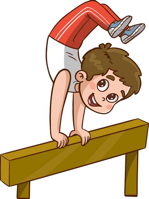 Rhythmic gymnastics. Kids Artistic gymnastics Pommel horse vector 13830832 Vector Art at Vecteezy