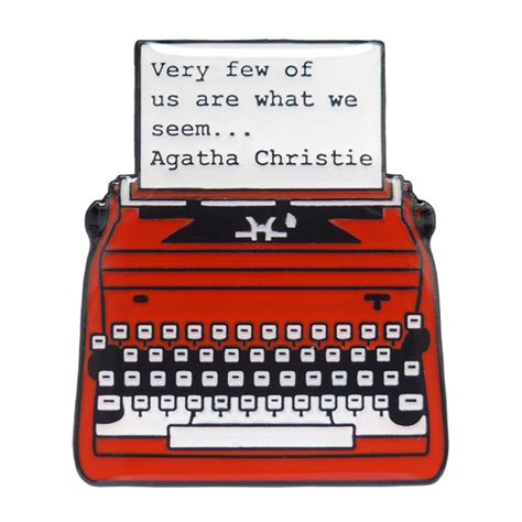 Agatha Christie Enamel Pin - The Literary Gift Company