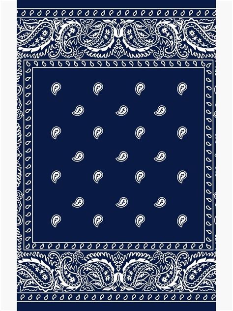 Blue Paisley Bandana Wallpaper