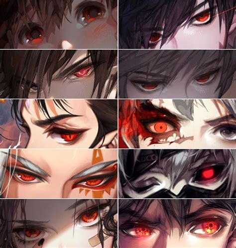 Red of Evil | Anime eye drawing, Anime eyes, Eye drawing