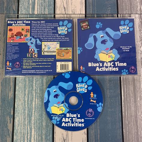 Blue's ABC Time Activities (PC, 1999) Blue's Clues CD-ROM Game Windows ...