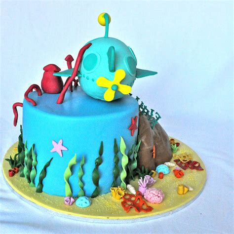 Kids Birthday Cake with an underwater Octonauts theme. | Ocean cakes, Cake, Birthday cake kids