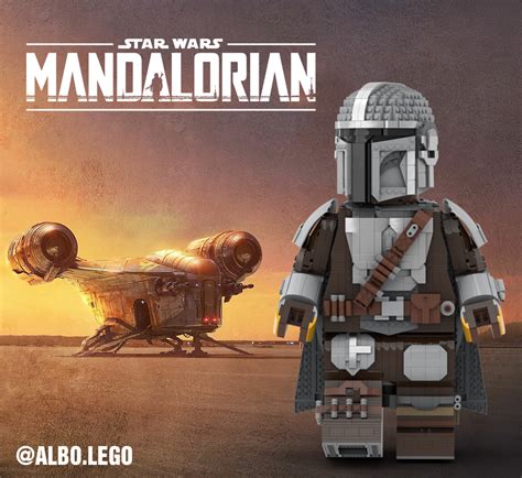 LEGO MOC The Mandalorian Mega Figure (fits official Lego Helmet) by ...