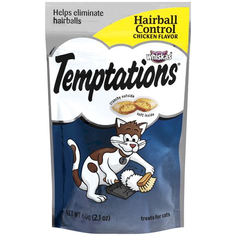 Whiskas Temptations Hairball Control Chicken Flavor Cat Treats - Pet Supplies - Cat Supplies ...