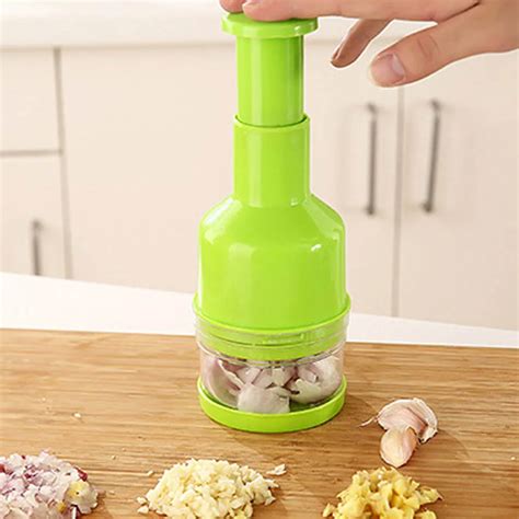 Garlic Press Stainless Steel Garlic Press Clean Easily Ginger Press,Mince & Crush & Chop Garlic ...