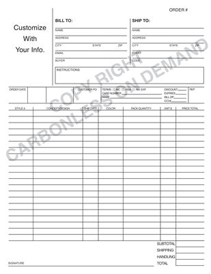 Carbonless Forms Templates - Carbonless On Demand