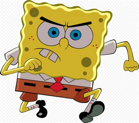 HD Spongebob Running Angry Characters Transparent PNG | Spongebob ...