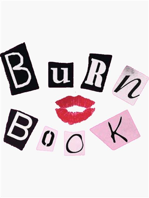 "Burn Book" Sticker by LadyBoner69 | Redbubble Mean Girls Aesthetic, Book Aesthetic, Mean Girls ...