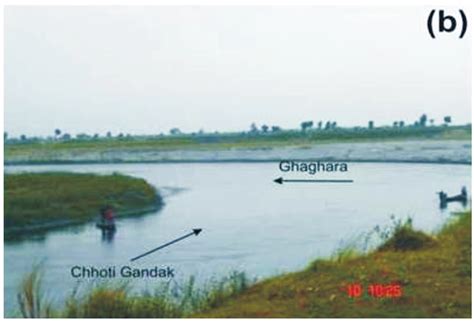 a) Origin place of the Chhoti Gandak River in the Terai area; b ...