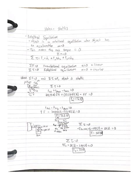 Physics Notes statics - Studocu