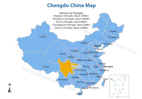 Chengdu China Map 2024 - Where is Chengdu on China Map