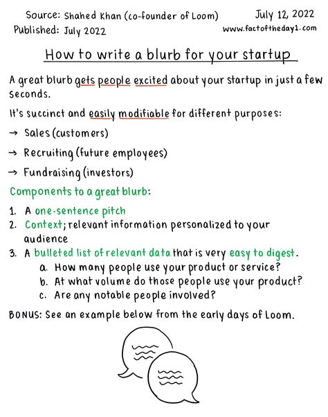 July 12: How to write a blurb for your startup