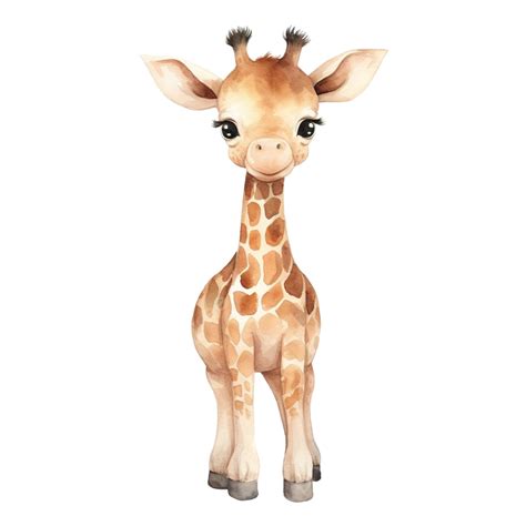 Watercolor Giraffe Cute Clip Art, Giraffe, Watercolor, Wild PNG ...