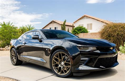 2016 Chevrolet Camaro SS Black with Bronze TSW Nurburgring Wheel ...