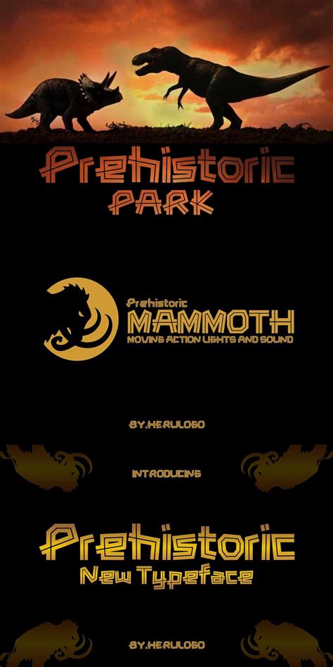 Prehistoric Typeface | Prehistoric, Typeface, Parking design