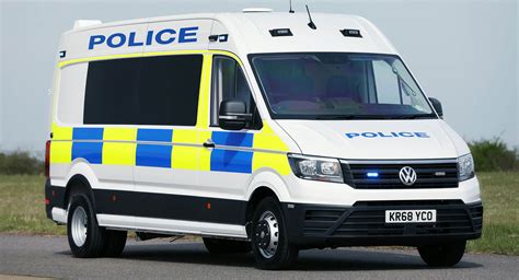 VW Crafter Riot Van Comes With Police-Spec Updates – And A Prison Cell | Carscoops