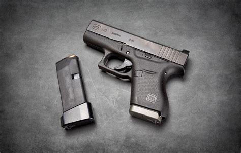 Wallpaper gun, Austrian, self-loading, Glock 43 images for desktop ...