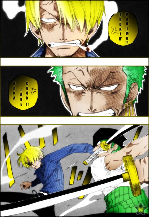 Sanji and Zoro Fight by AneaKitsu on DeviantArt