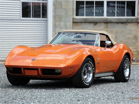 Orange 1973 Chevrolet Corvette