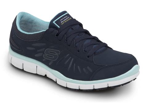 SSK405NVAQ SKECHERS Work Stacey Women's Soft Toe Slip Resistant Low ...