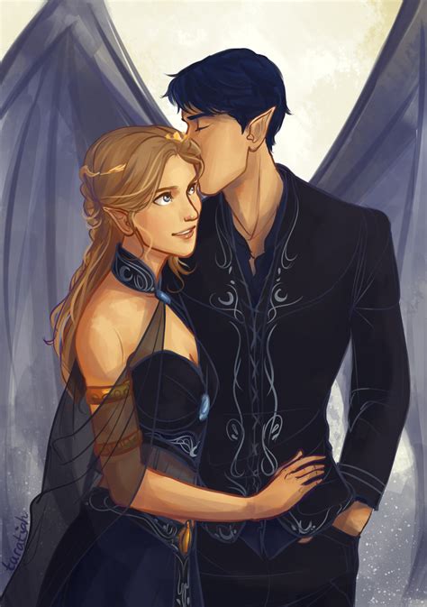 Feyre and Rhysand by taratjah - A court of thorns and roses series Fan Art (39885523) - Fanpop