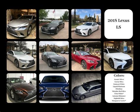 Colors available on the 2018 Lexus LS 500 and LS F SPORT. Check out the Lexus colors and find ...