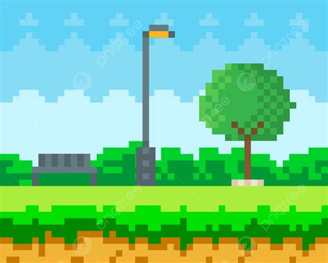 Pixel Art Game Scene With Trees Background, Wallpaper, Funky, 8 Bit ...