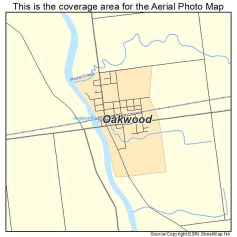 Aerial Photography Map of Oakwood, OH Ohio